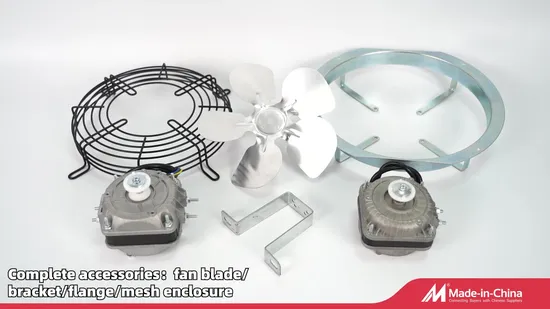 Shaded Pole Motor with Fan and Bracket and Grid and Ring Single Phase AC Motor