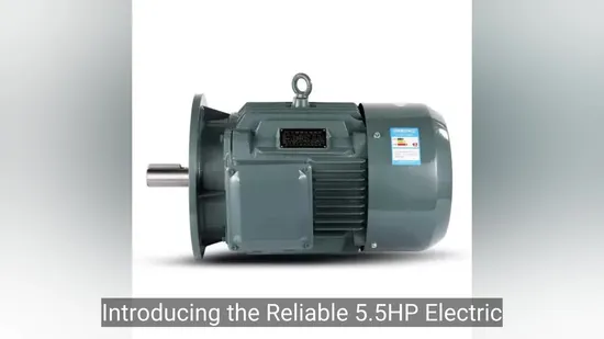 Reliable Performance 5.5HP Electric Geared Motor with Cast Iron Housing High