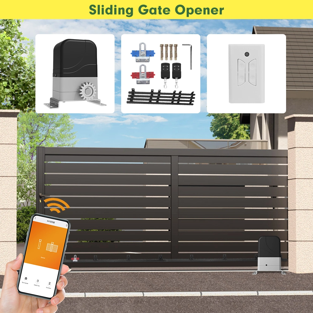 Jujiang Hot Smart WiFi China Door Opener Automatic Operator Sliding Gate Motor